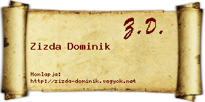 Zizda Dominik névjegykártya